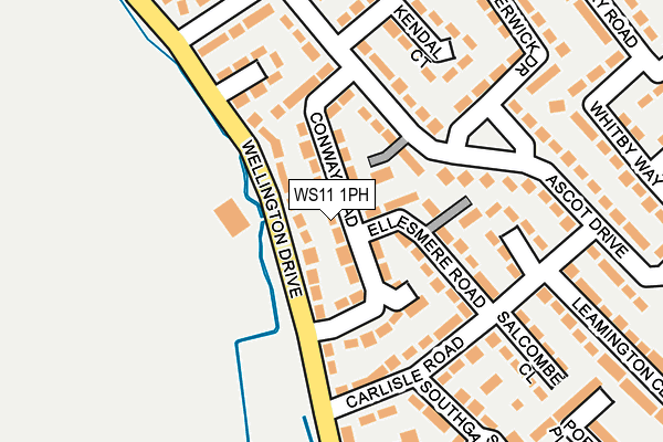 WS11 1PH map - OS OpenMap – Local (Ordnance Survey)