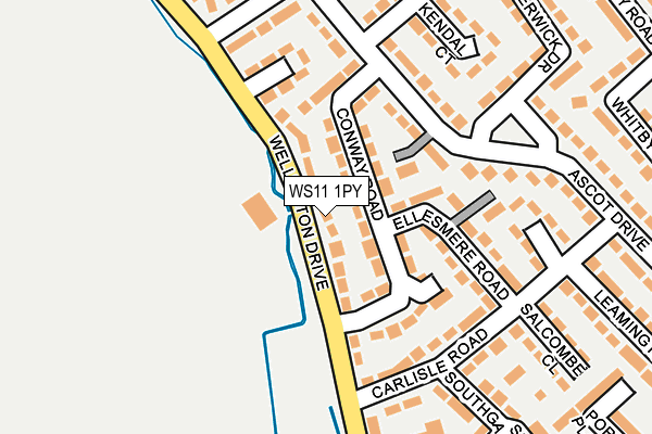 WS11 1PY map - OS OpenMap – Local (Ordnance Survey)