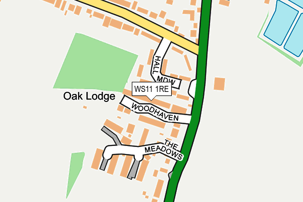 WS11 1RE map - OS OpenMap – Local (Ordnance Survey)