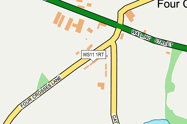 WS11 1RT map - OS OpenMap – Local (Ordnance Survey)