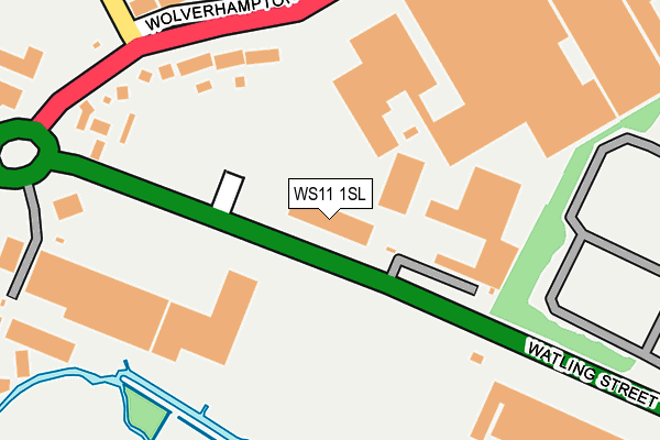 WS11 1SL map - OS OpenMap – Local (Ordnance Survey)
