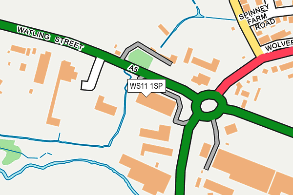 WS11 1SP map - OS OpenMap – Local (Ordnance Survey)