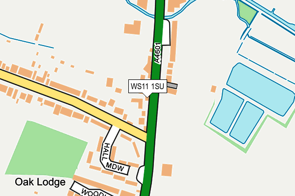 WS11 1SU map - OS OpenMap – Local (Ordnance Survey)