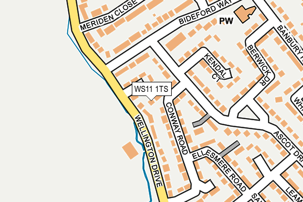 WS11 1TS map - OS OpenMap – Local (Ordnance Survey)