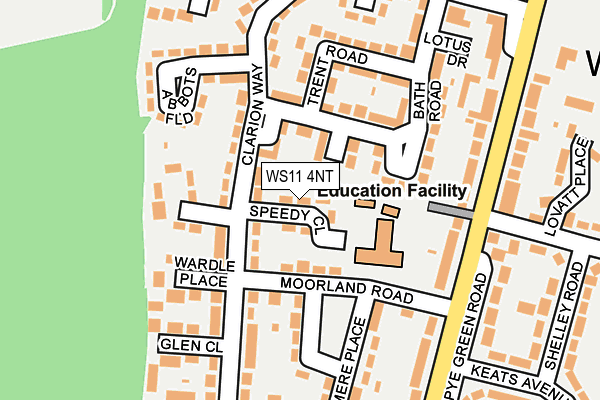WS11 4NT map - OS OpenMap – Local (Ordnance Survey)