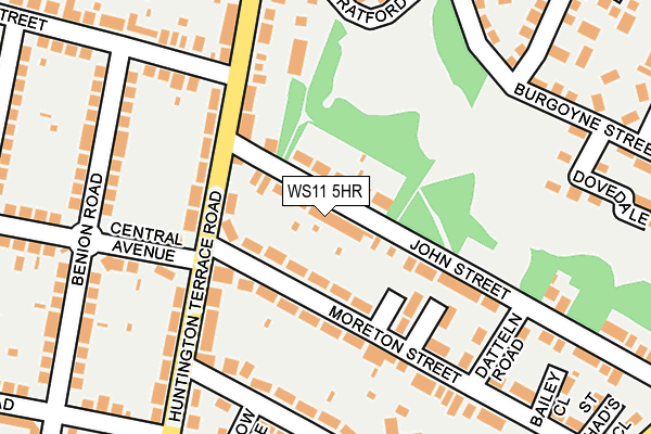 WS11 5HR map - OS OpenMap – Local (Ordnance Survey)