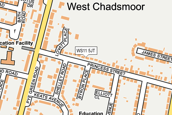 Map of CHADSMOOR MEDICAL PRACTICE GPF LIMITED at local scale