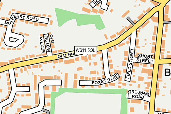 WS11 5QL map - OS OpenMap – Local (Ordnance Survey)