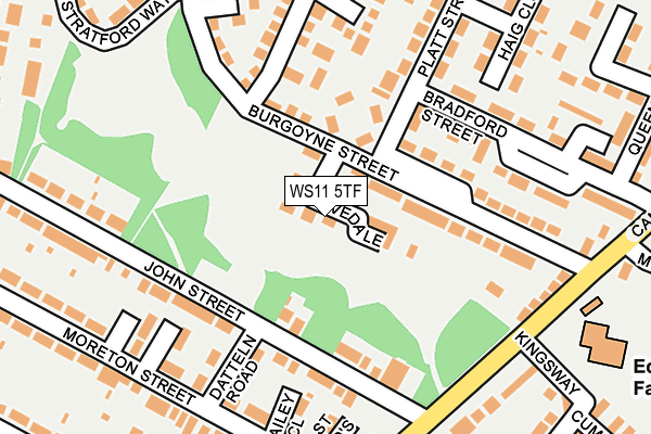 WS11 5TF map - OS OpenMap – Local (Ordnance Survey)