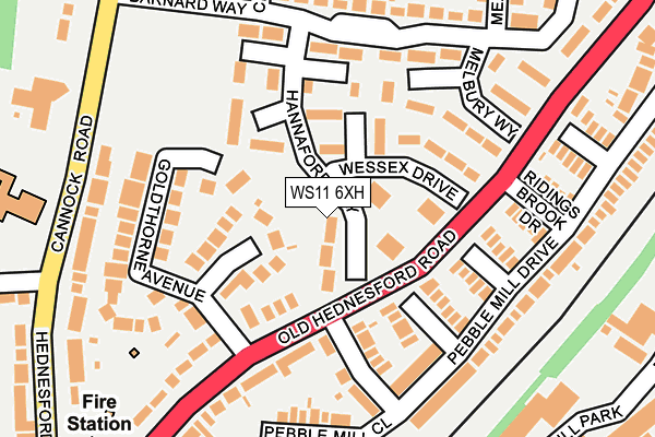 WS11 6XH map - OS OpenMap – Local (Ordnance Survey)