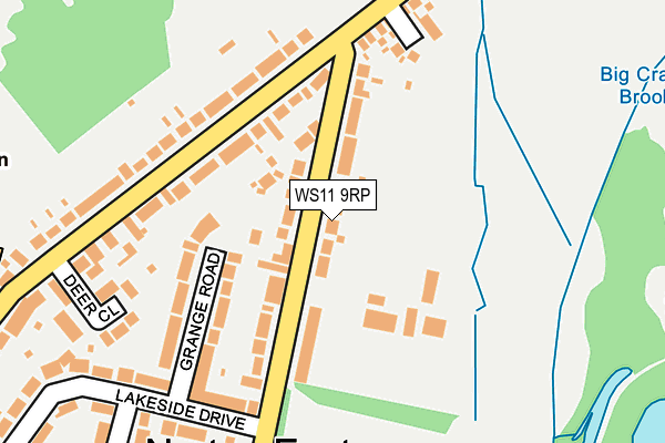WS11 9RP map - OS OpenMap – Local (Ordnance Survey)