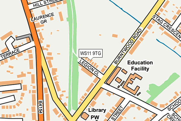 WS11 9TG map - OS OpenMap – Local (Ordnance Survey)