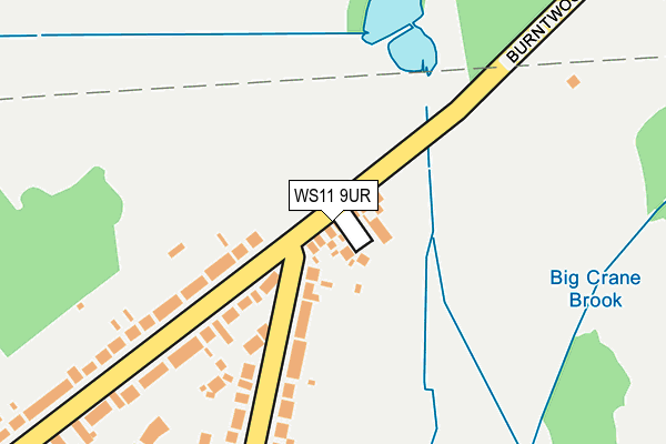 WS11 9UR map - OS OpenMap – Local (Ordnance Survey)