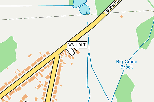 WS11 9UT map - OS OpenMap – Local (Ordnance Survey)