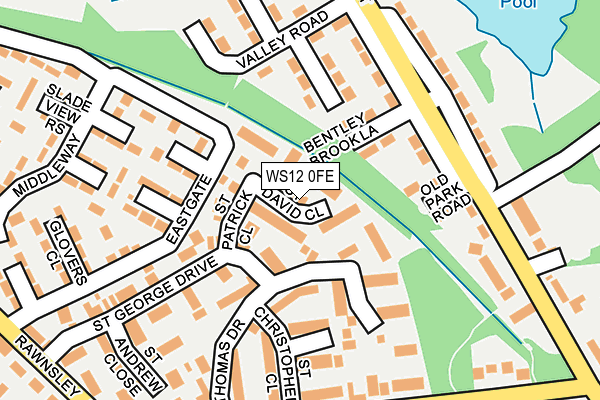 WS12 0FE map - OS OpenMap – Local (Ordnance Survey)