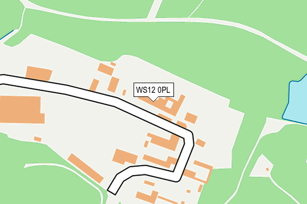WS12 0PL map - OS OpenMap – Local (Ordnance Survey)