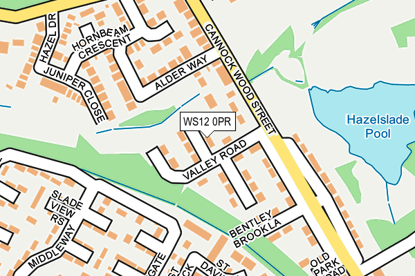 WS12 0PR map - OS OpenMap – Local (Ordnance Survey)