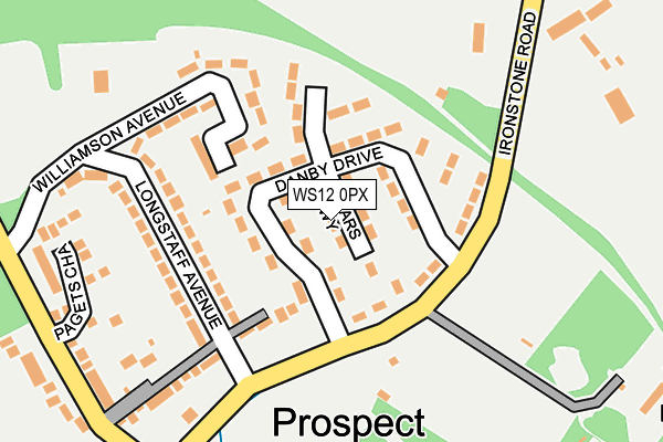 WS12 0PX map - OS OpenMap – Local (Ordnance Survey)