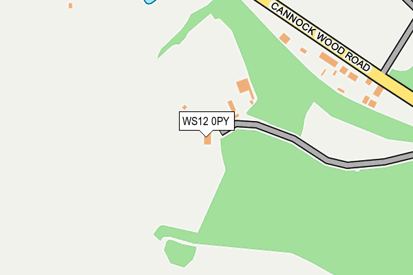 WS12 0PY map - OS OpenMap – Local (Ordnance Survey)
