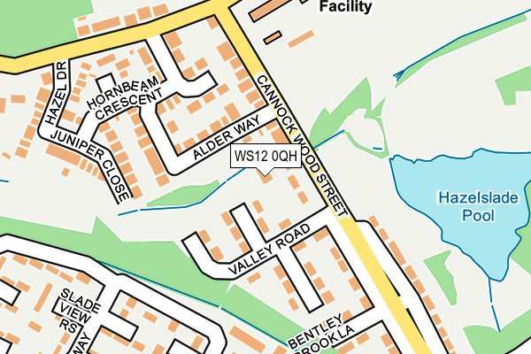 WS12 0QH map - OS OpenMap – Local (Ordnance Survey)