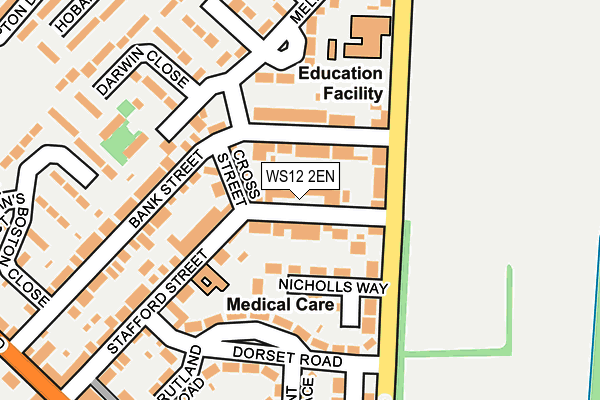 WS12 2EN map - OS OpenMap – Local (Ordnance Survey)