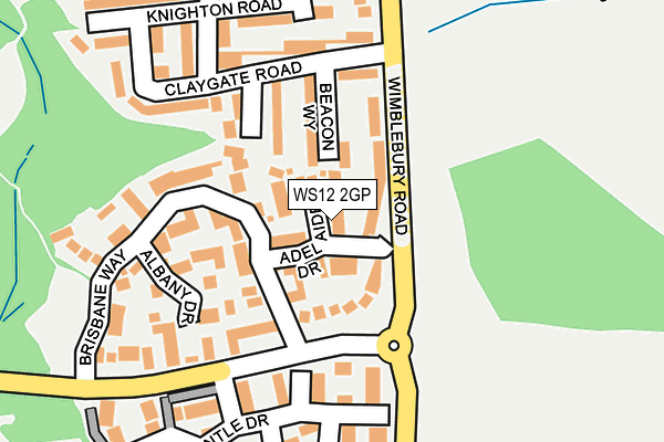WS12 2GP map - OS OpenMap – Local (Ordnance Survey)