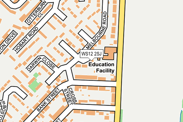 WS12 2SJ map - OS OpenMap – Local (Ordnance Survey)
