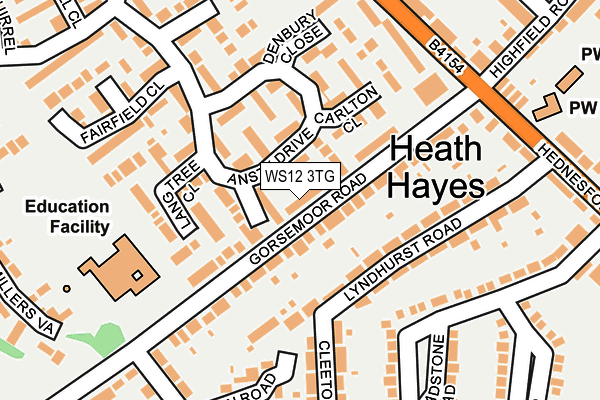 Map of H & H TILING SERVICES LIMITED at local scale