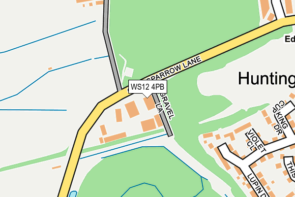 WS12 4PB map - OS OpenMap – Local (Ordnance Survey)