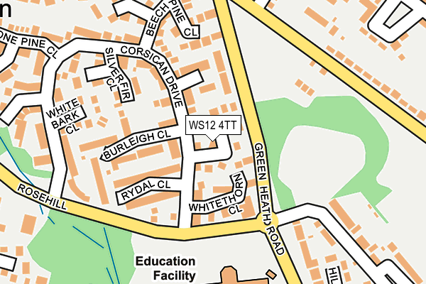 WS12 4TT map - OS OpenMap – Local (Ordnance Survey)
