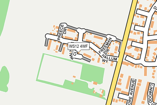 WS12 4WF map - OS OpenMap – Local (Ordnance Survey)