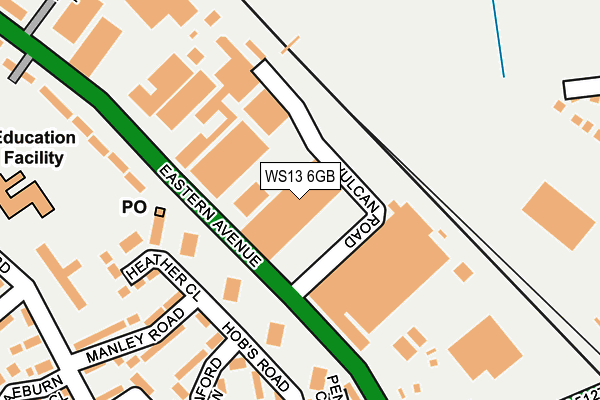 WS13 6GB map - OS OpenMap – Local (Ordnance Survey)