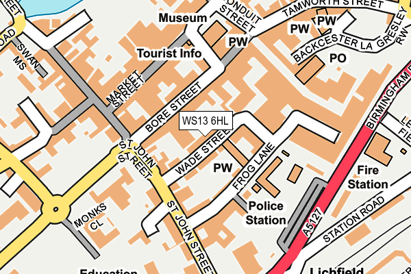 WS13 6HL map - OS OpenMap – Local (Ordnance Survey)