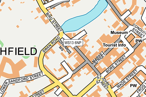 WS13 6NP map - OS OpenMap – Local (Ordnance Survey)