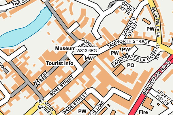 WS13 6RG map - OS OpenMap – Local (Ordnance Survey)