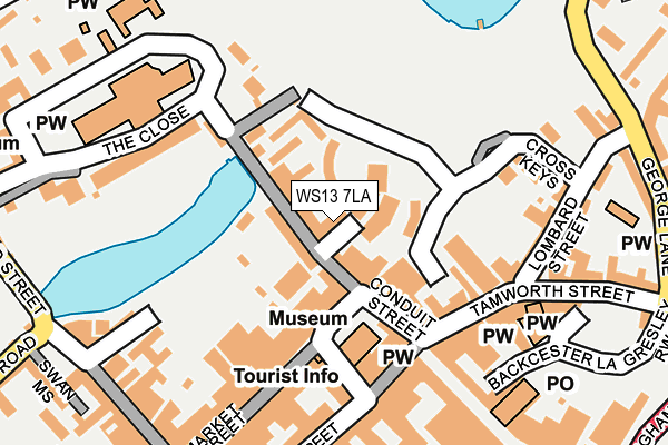 WS13 7LA map - OS OpenMap – Local (Ordnance Survey)