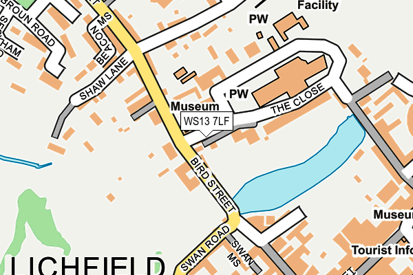 WS13 7LF map - OS OpenMap – Local (Ordnance Survey)