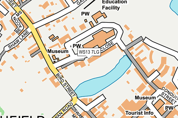 WS13 7LG map - OS OpenMap – Local (Ordnance Survey)