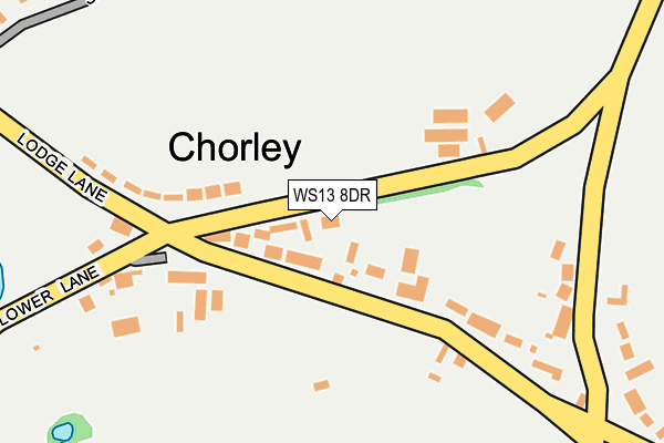WS13 8DR map - OS OpenMap – Local (Ordnance Survey)