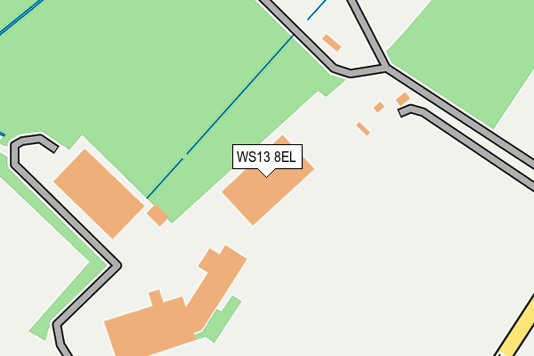 WS13 8EL map - OS OpenMap – Local (Ordnance Survey)