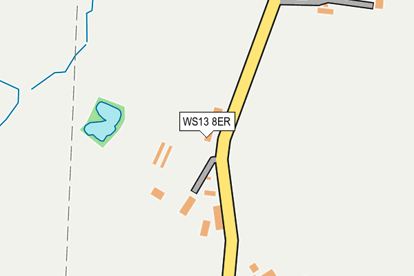 WS13 8ER map - OS OpenMap – Local (Ordnance Survey)