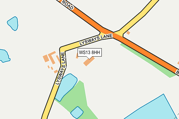 WS13 8HH map - OS OpenMap – Local (Ordnance Survey)