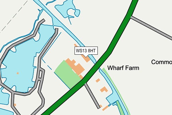 WS13 8HT map - OS OpenMap – Local (Ordnance Survey)