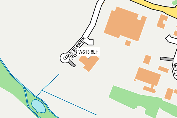 WS13 8LH map - OS OpenMap – Local (Ordnance Survey)