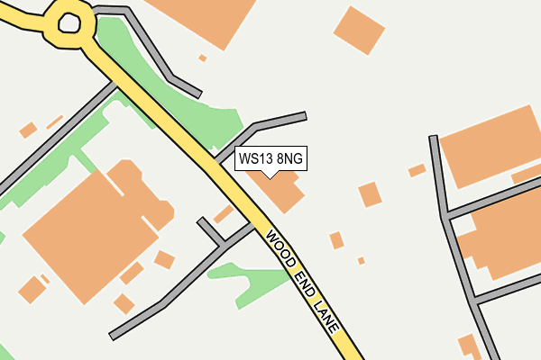 WS13 8NG map - OS OpenMap – Local (Ordnance Survey)