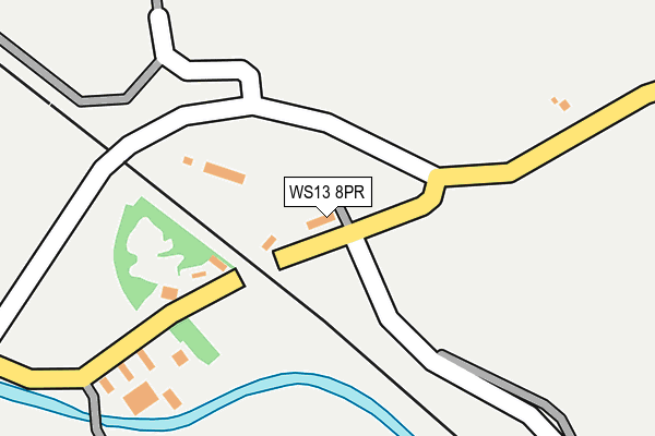 WS13 8PR map - OS OpenMap – Local (Ordnance Survey)