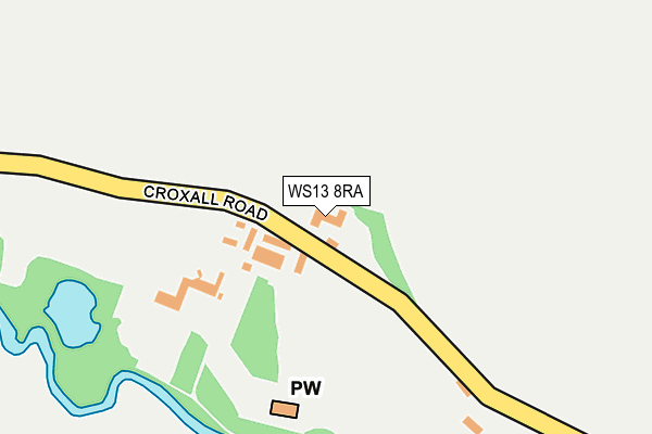 WS13 8RA map - OS OpenMap – Local (Ordnance Survey)