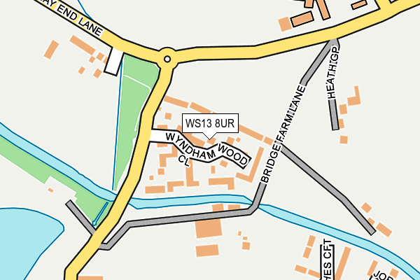 WS13 8UR map - OS OpenMap – Local (Ordnance Survey)