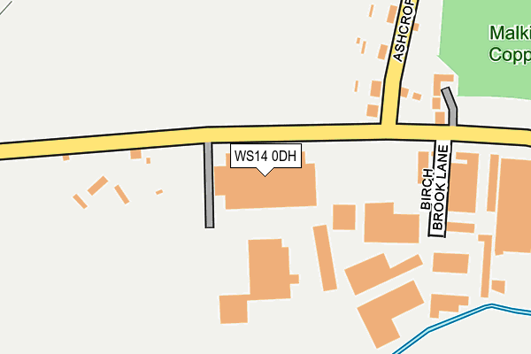 WS14 0DH map - OS OpenMap – Local (Ordnance Survey)