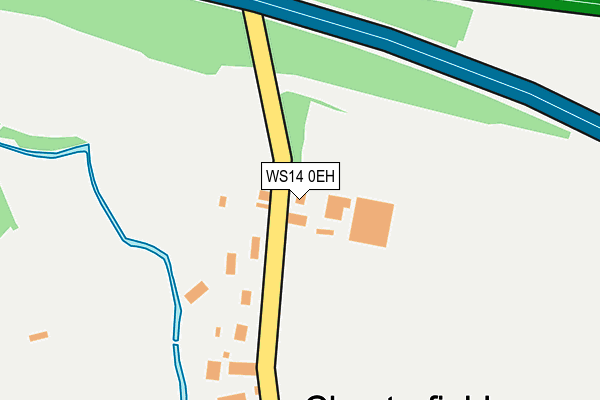 WS14 0EH map - OS OpenMap – Local (Ordnance Survey)